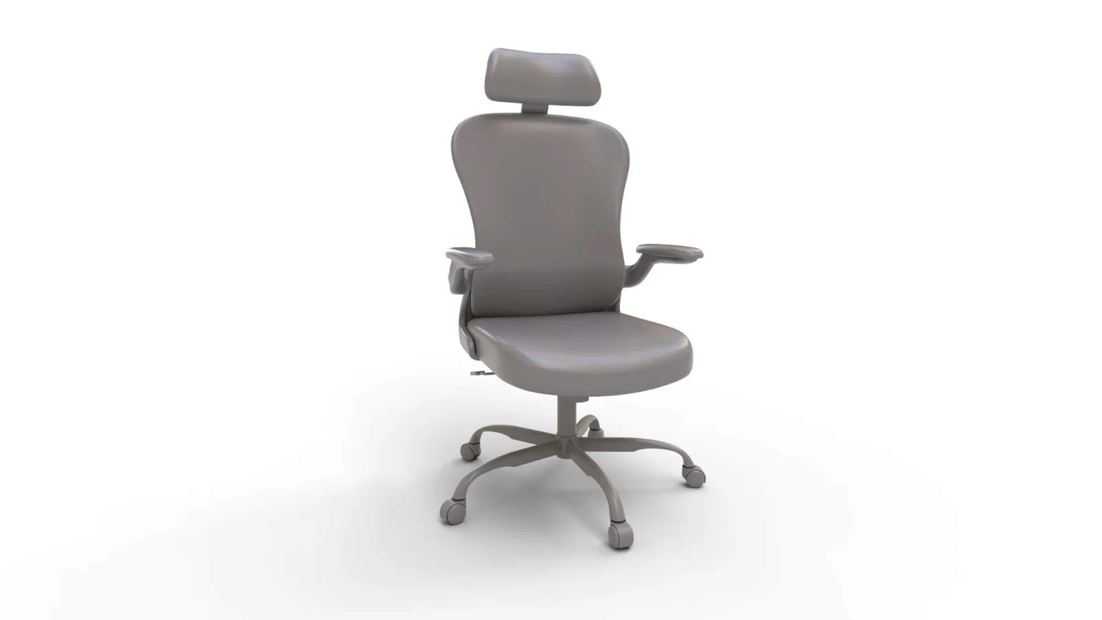 aveza office medium back chair mesh and fabric-dark grey - Image 1
