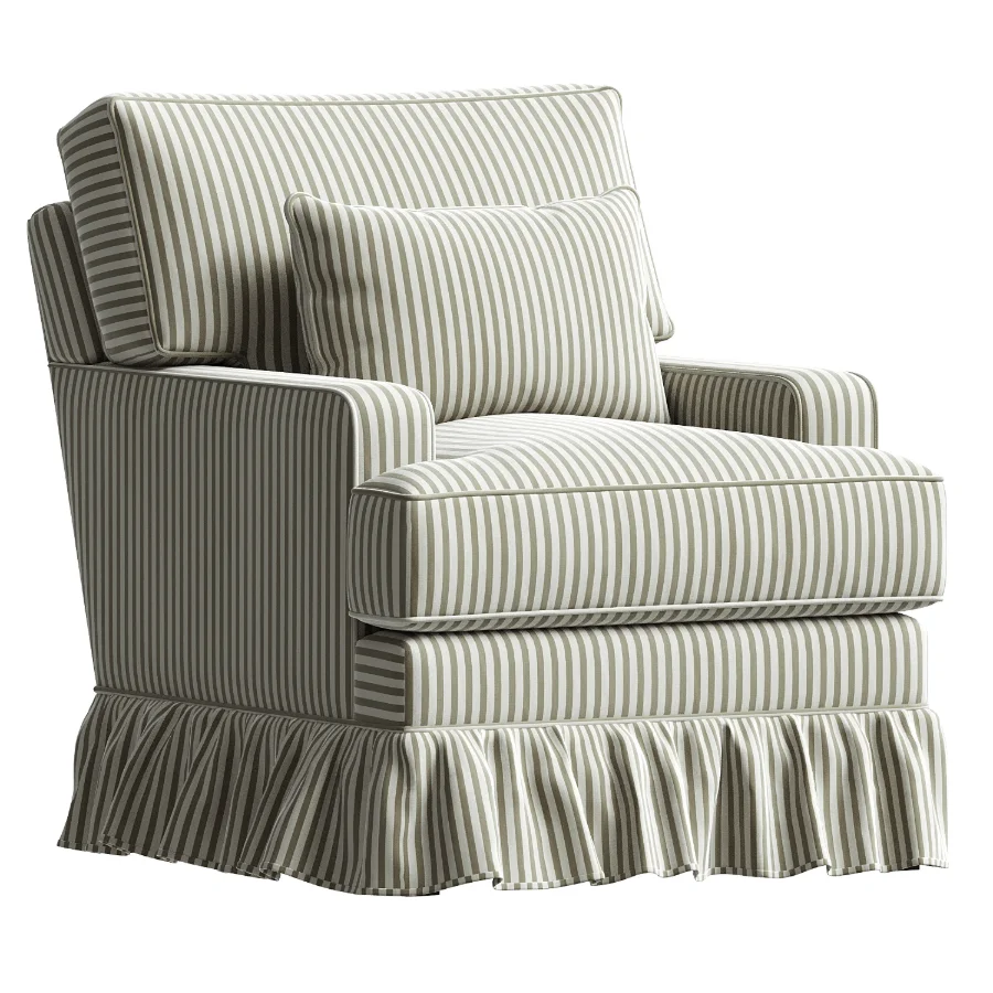Westbury Ruffle Swivel Glider - Image 3
