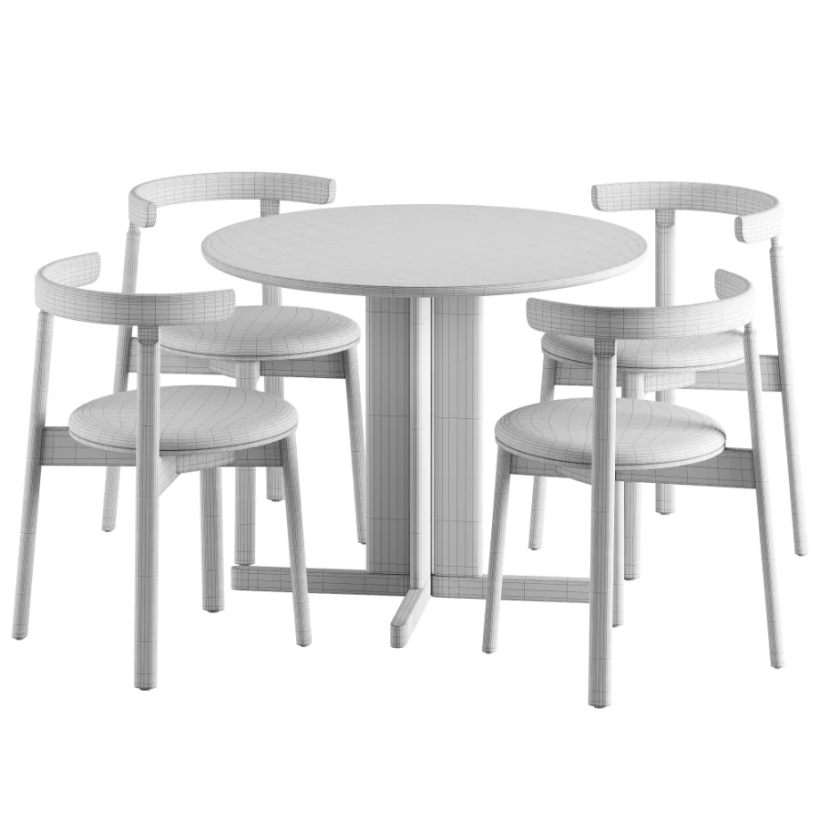 Lunar Chair Trefoil Table - Image 6
