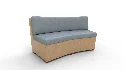 Hampton Round Sectional Slipcover Valdese Indigo - Thumbnail 6