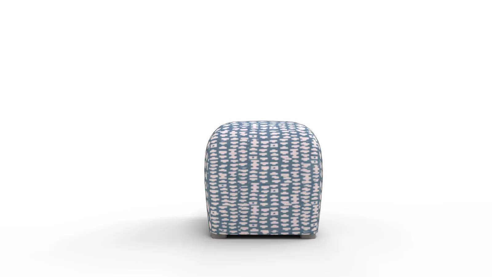 Deco Ottoman Dusty Blue Odalisque - Image 5