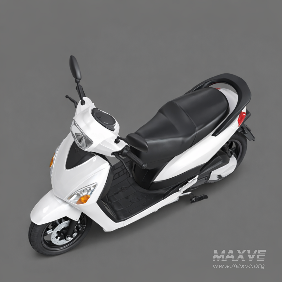 Modern White Electric Scooter - Image 7