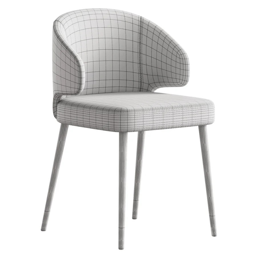 Contemporary Low Back Padded Armless Chair - Image 7