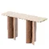 Marble Wood Ivory Console - Thumbnail 1