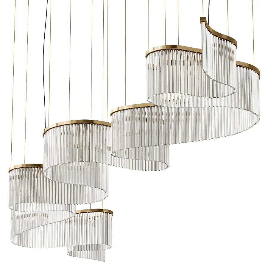 Snake Chandelier Contemporary by Paralume Marina - Image 3