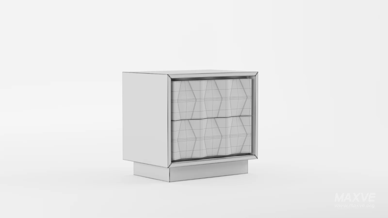 Carved Pattern Nightstand - Image 10