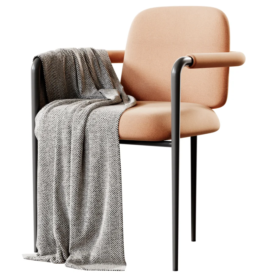 Avont White Performance Fabric Dining Armchair - Image 3