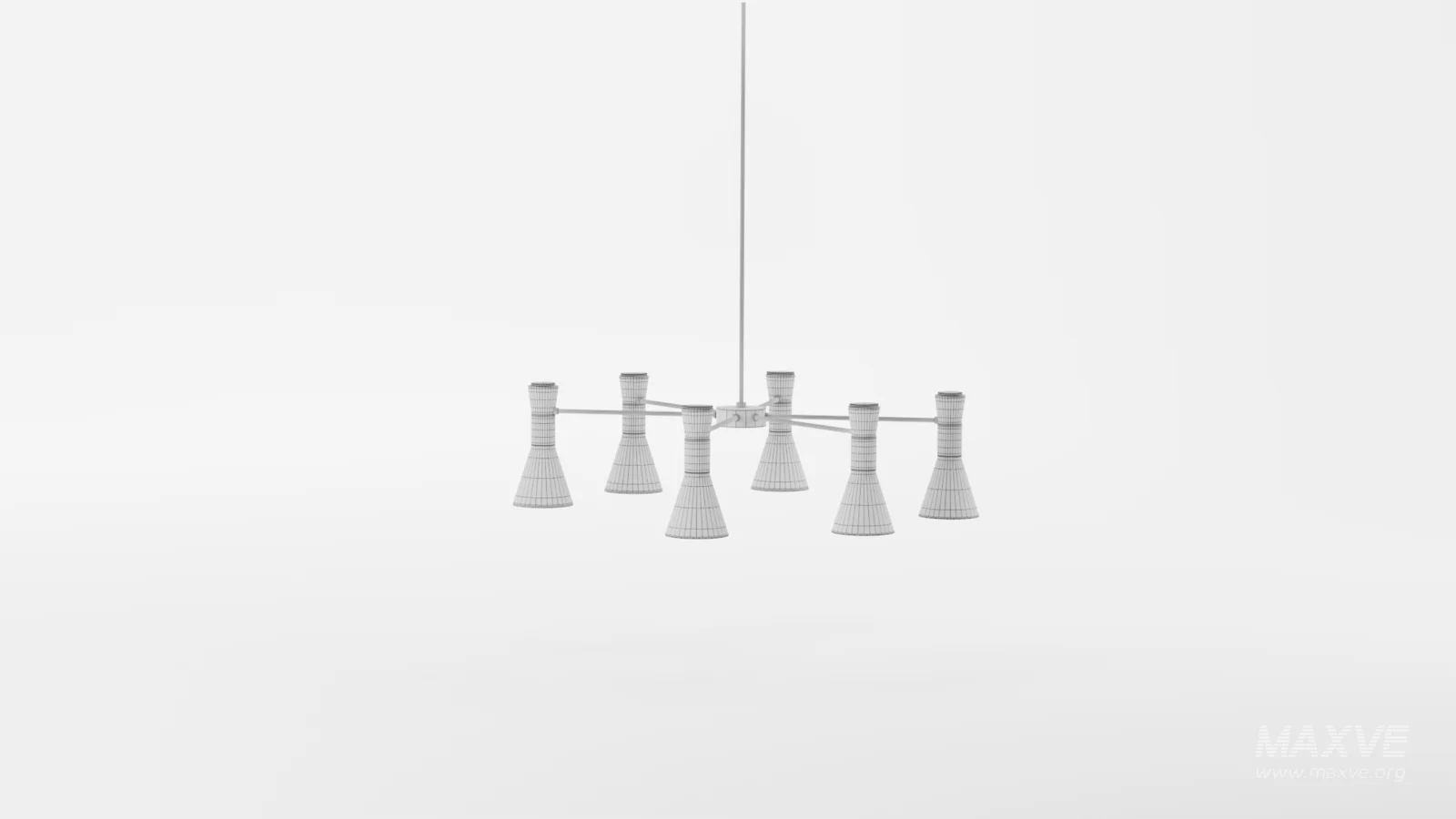 Brentston Metal Chandelier Black - Image 7
