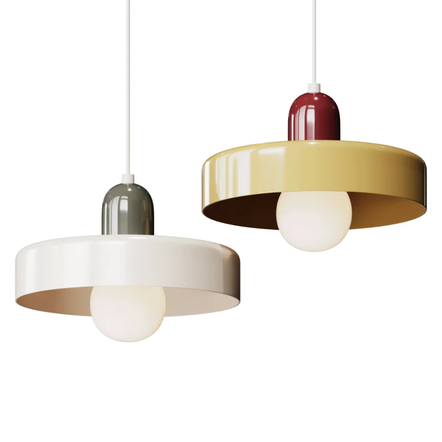 Bauhaus Stained Glass Pendant Light - Image 2