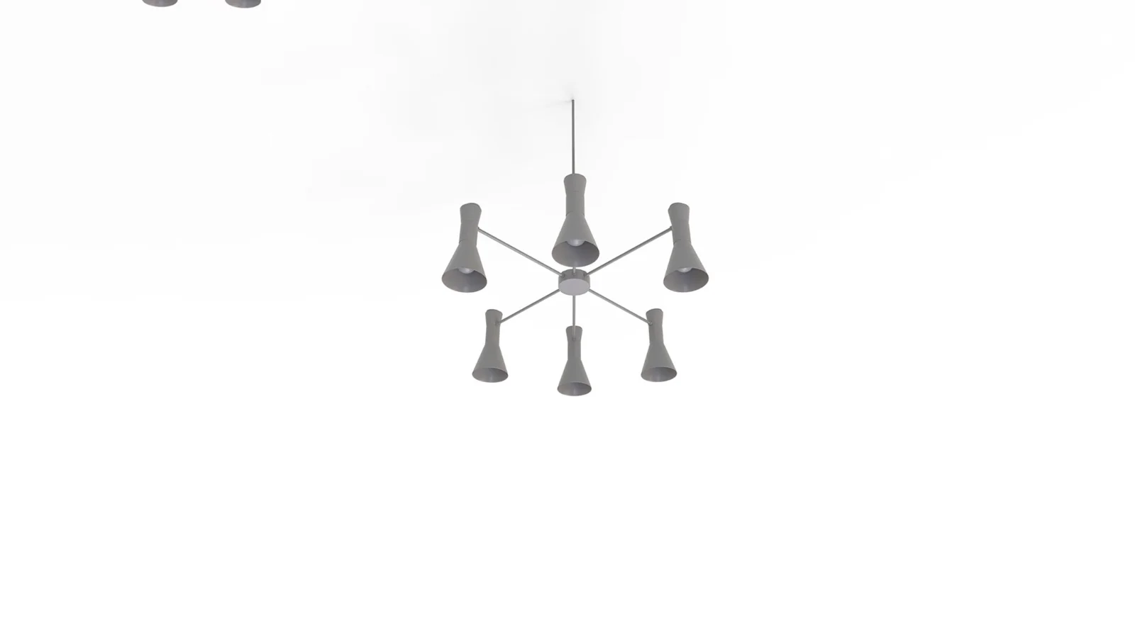 Brentston Metal Chandelier Black - Image 5