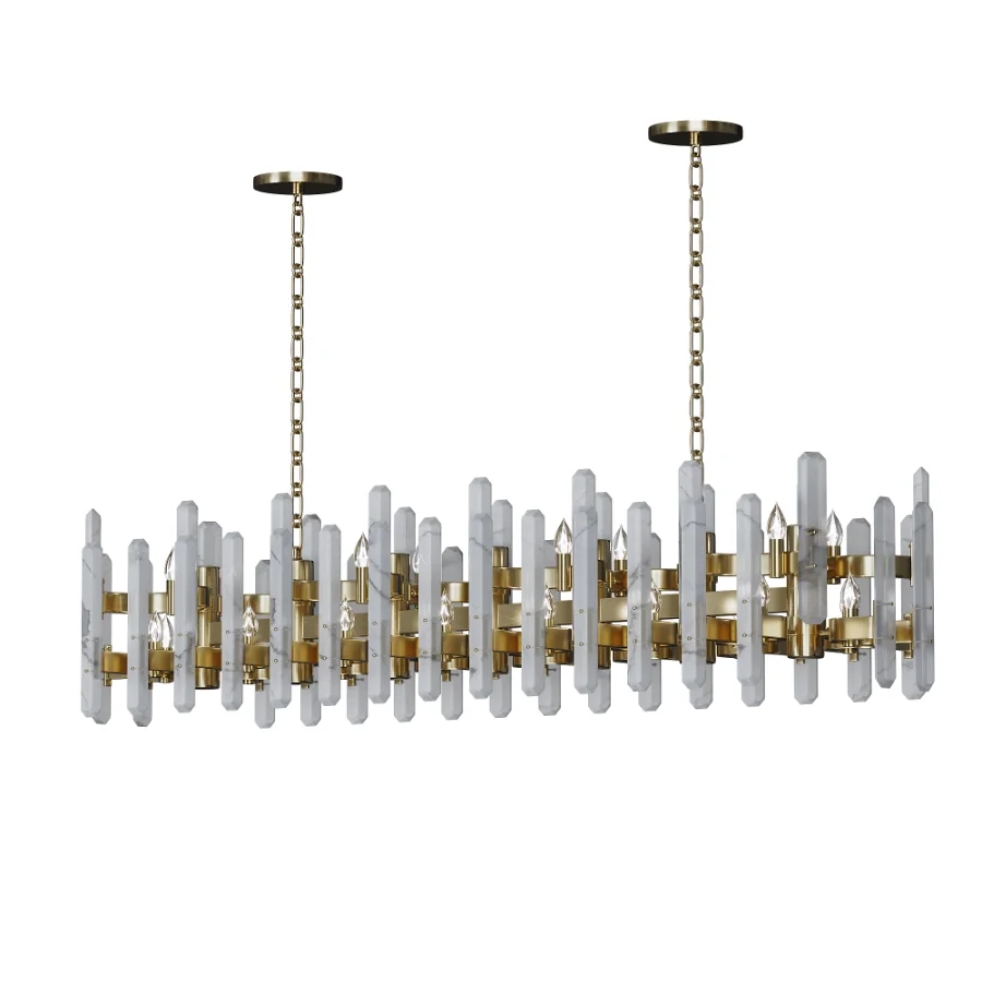 Bonnington Large Striped Chandelier - Image 2