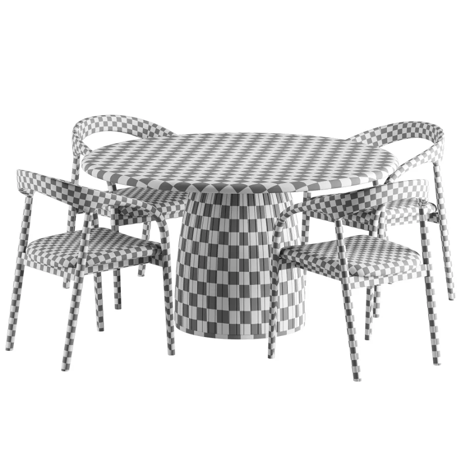 Camille Armchair Nelly Table - Image 7