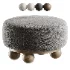 Form of Inspiration Pouf with Round Legs - Thumbnail 2