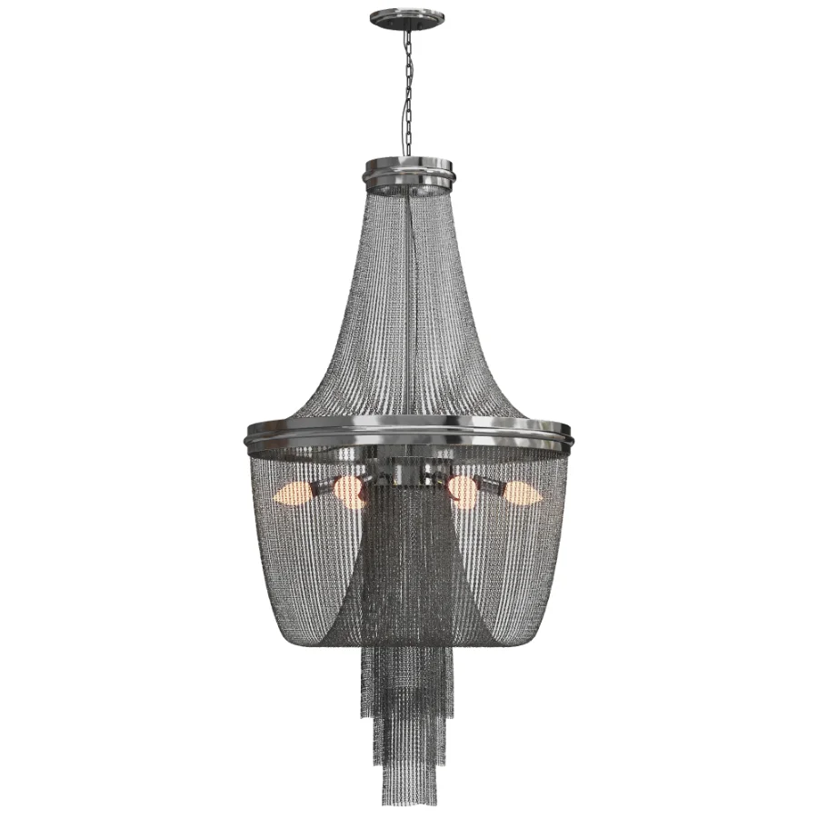 Rue Metal Chain Chandelier - Image 2