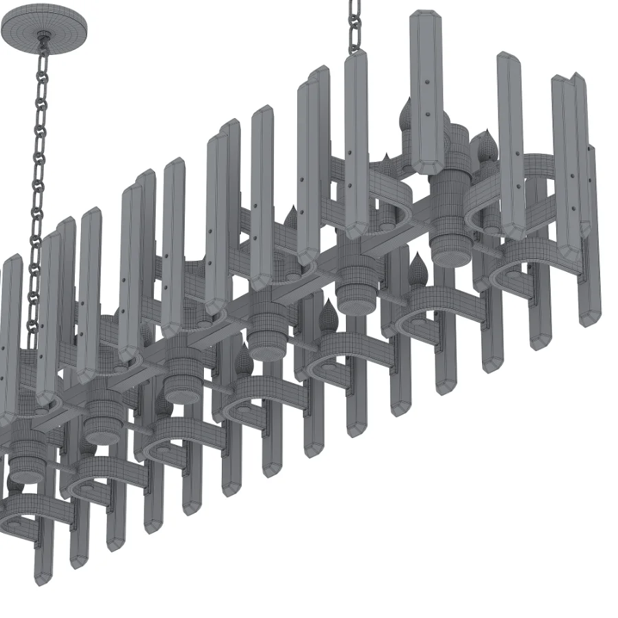 Bonnington Large Striped Chandelier - Image 7