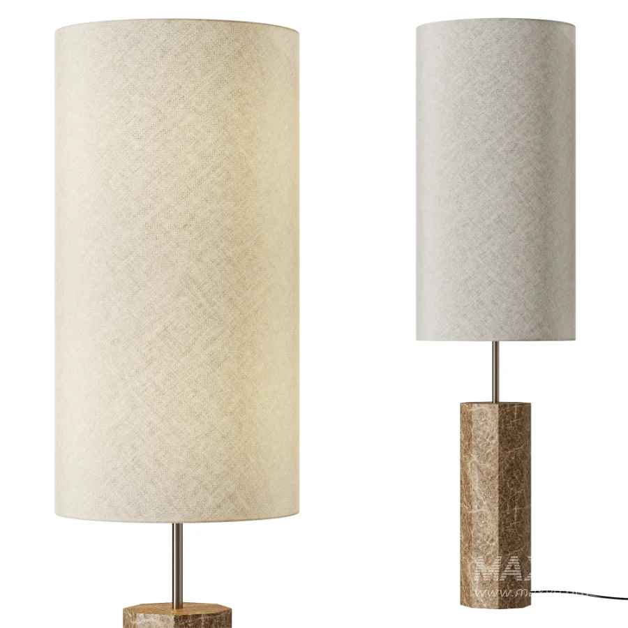 Elanor floor lamp with marble base - Image 1