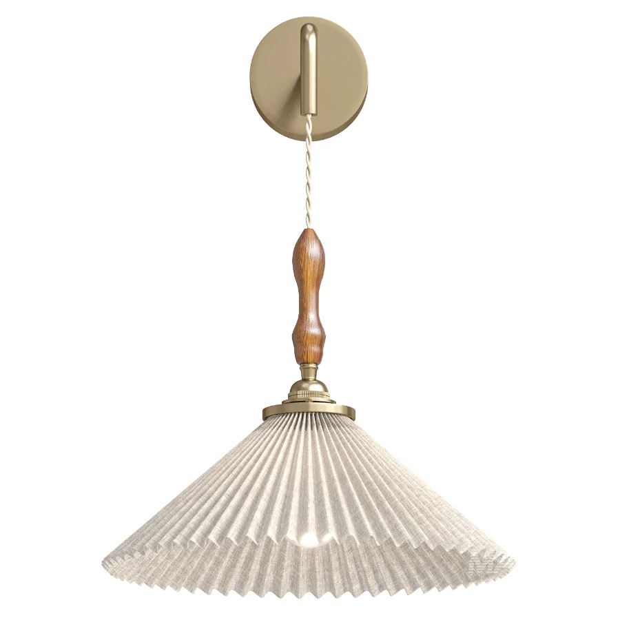 Foldable wooden wall lamp - Image 1