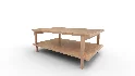 Coffee Table with Shelf - Thumbnail 1
