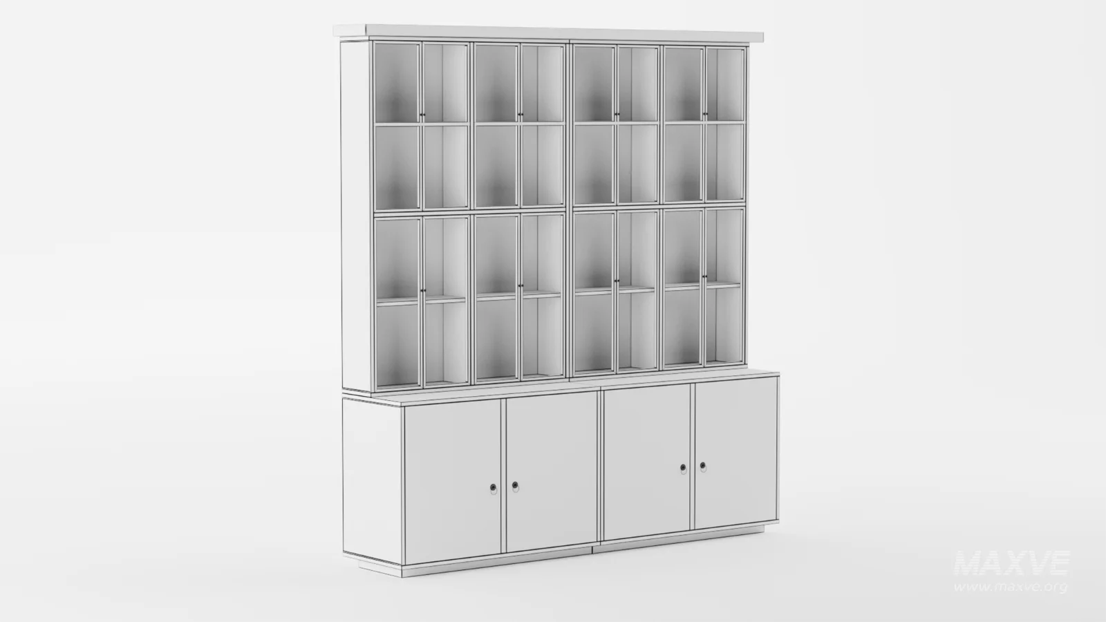 Sarreid Ltd Corner China Cabinet - Image 6