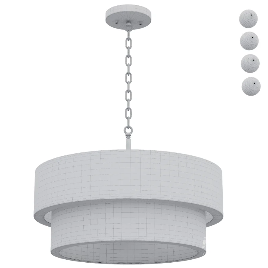 Kalini Double Drum Convertible Chandelier - Image 7