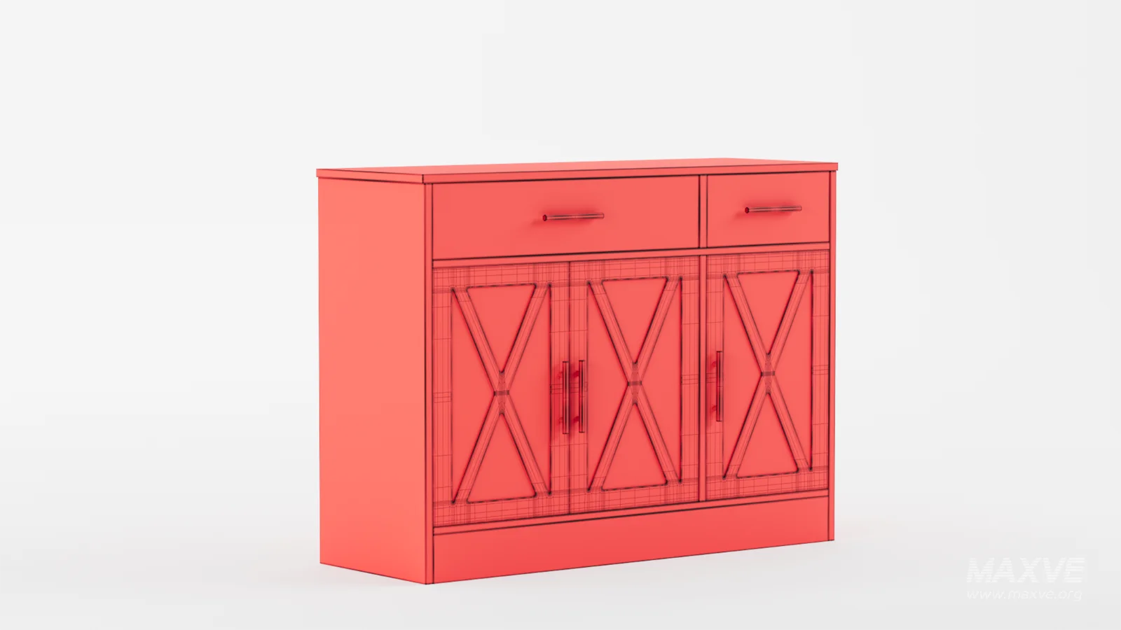 Sideboard Buffet Cabinet with 2 Drawers - Image 7