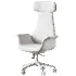 Height Brown Leather Office Chair - Thumbnail 6