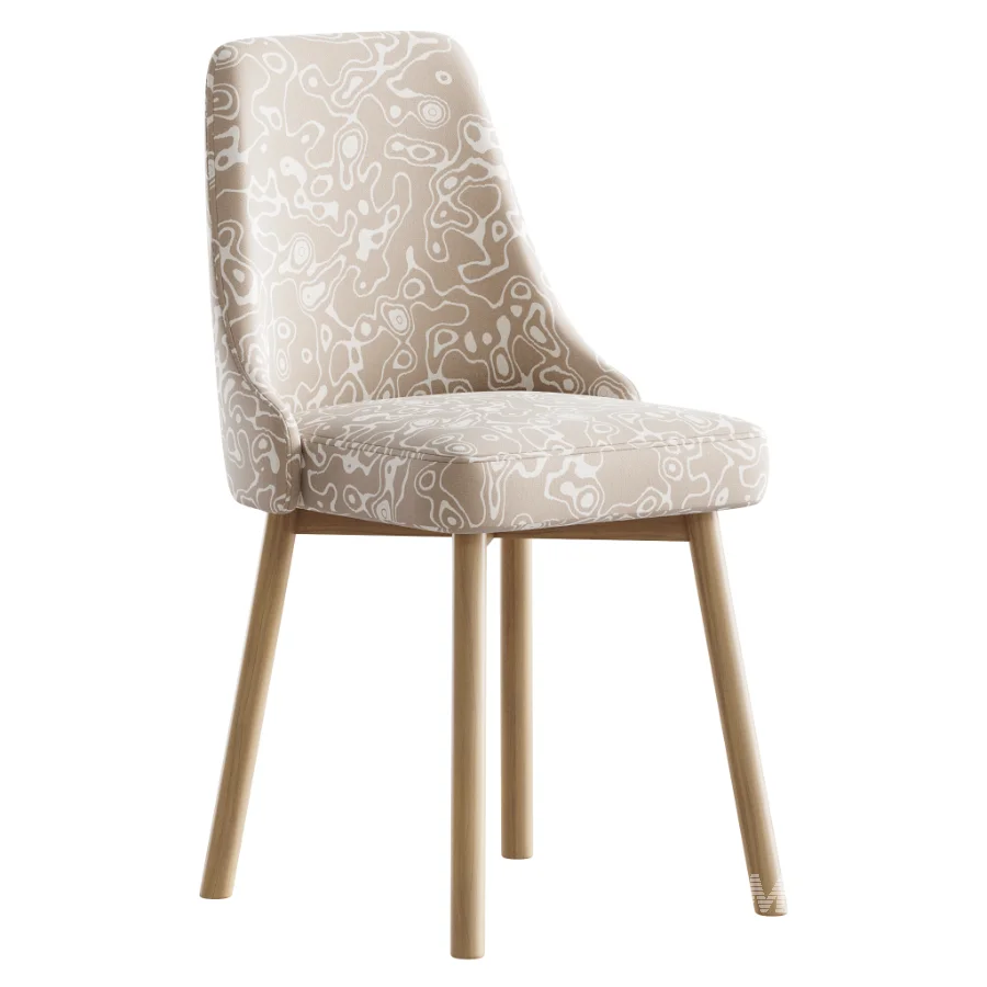 Contemporary Upholstered Dining Chair - Image 2