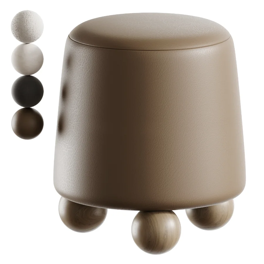 Wakonda Black pouf - Image 2