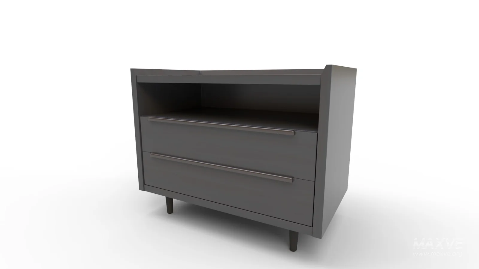 Tate Black Drawer Mid - Image 2