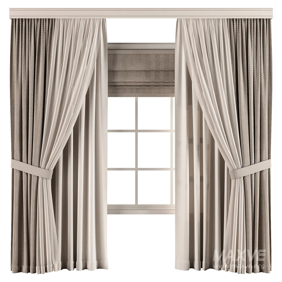 Curtain with tulle 98 - Image 1
