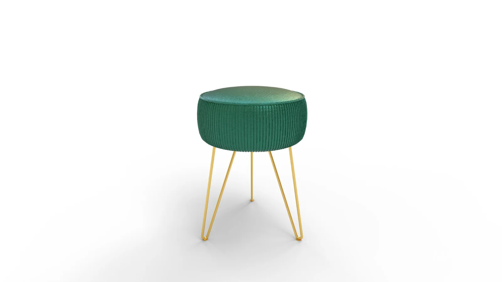 LUE BONA Pleated Vanity Stool - Image 5