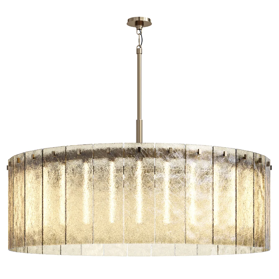 Calamette Modern Glass Round Chandelier - Image 3