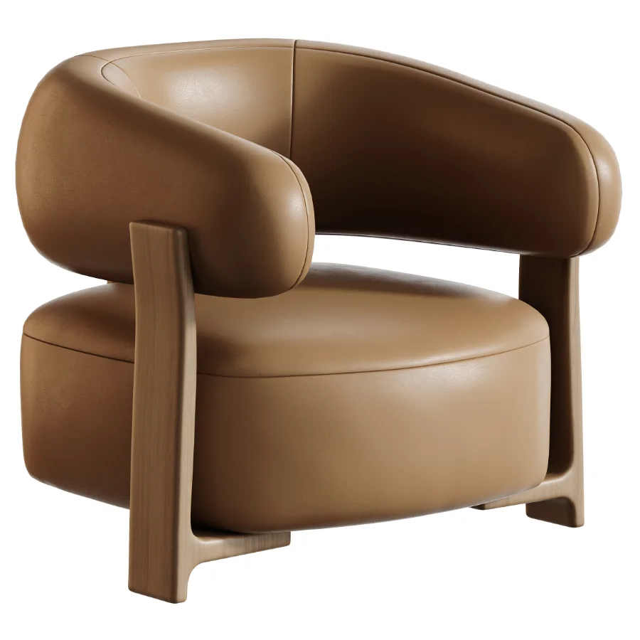 Fauteuil GRANITE – Bruin Walnoot - Image 2