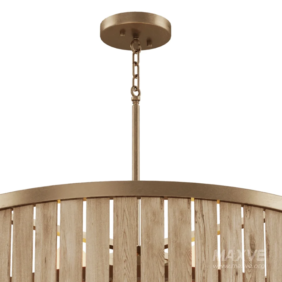 Jada Six Light Pendant Dark Brass - Image 2