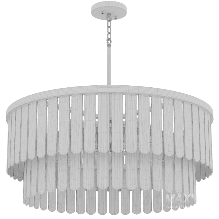 Jada Six Light Pendant Dark Brass - Image 4