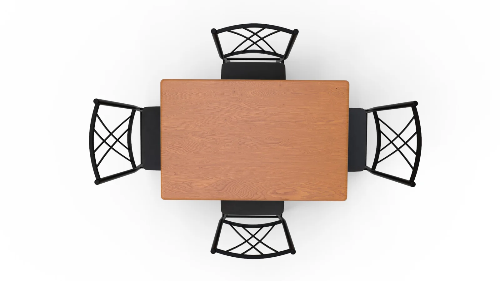Kitchen Table and Chairs for 4 with Padded Seats - Image 6