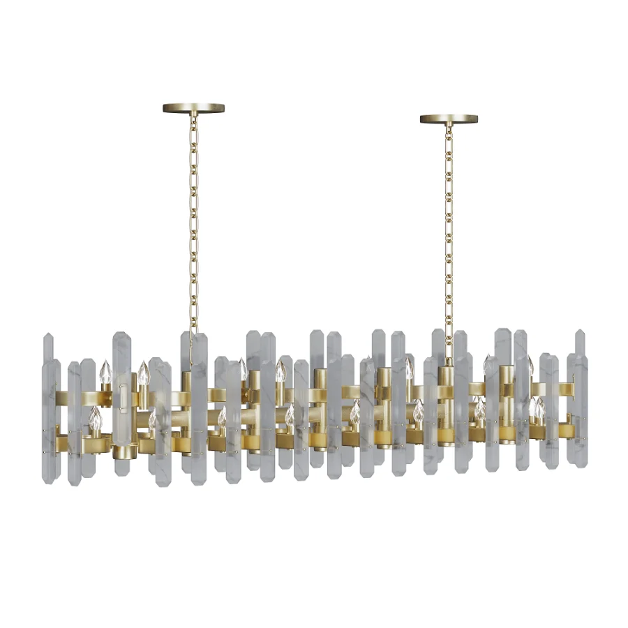 Bonnington Large Striped Chandelier - Image 1