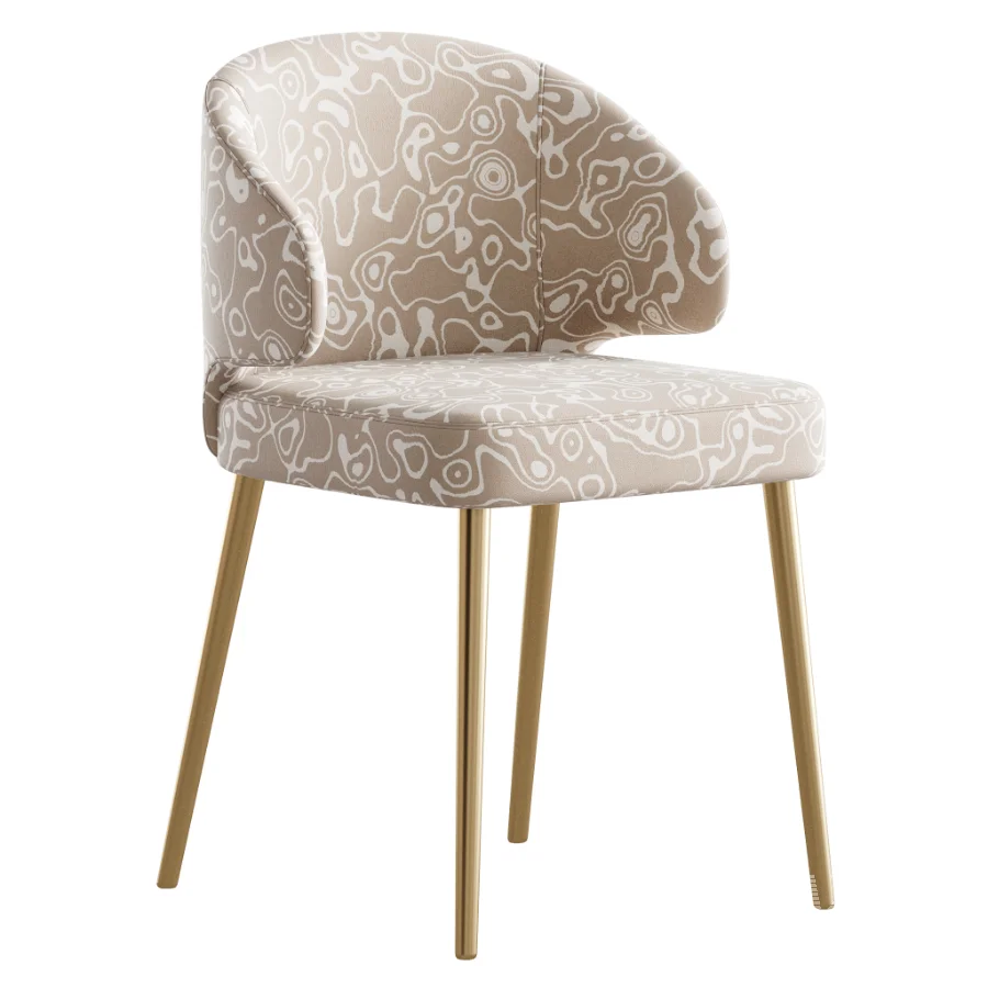 Contemporary Low Back Padded Armless Chair - Image 5