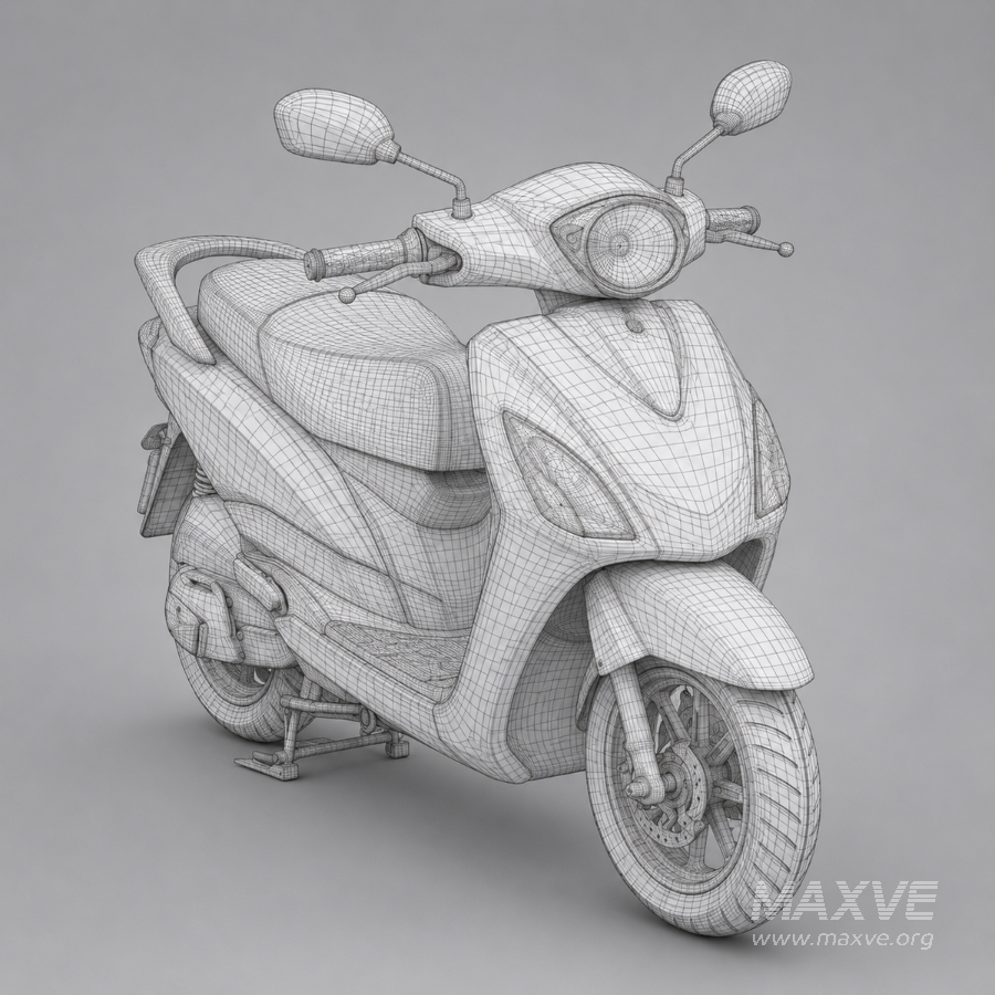 Modern White Electric Scooter - Image 12