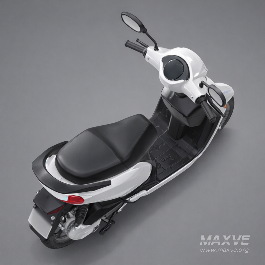 Modern White Electric Scooter - Image 1