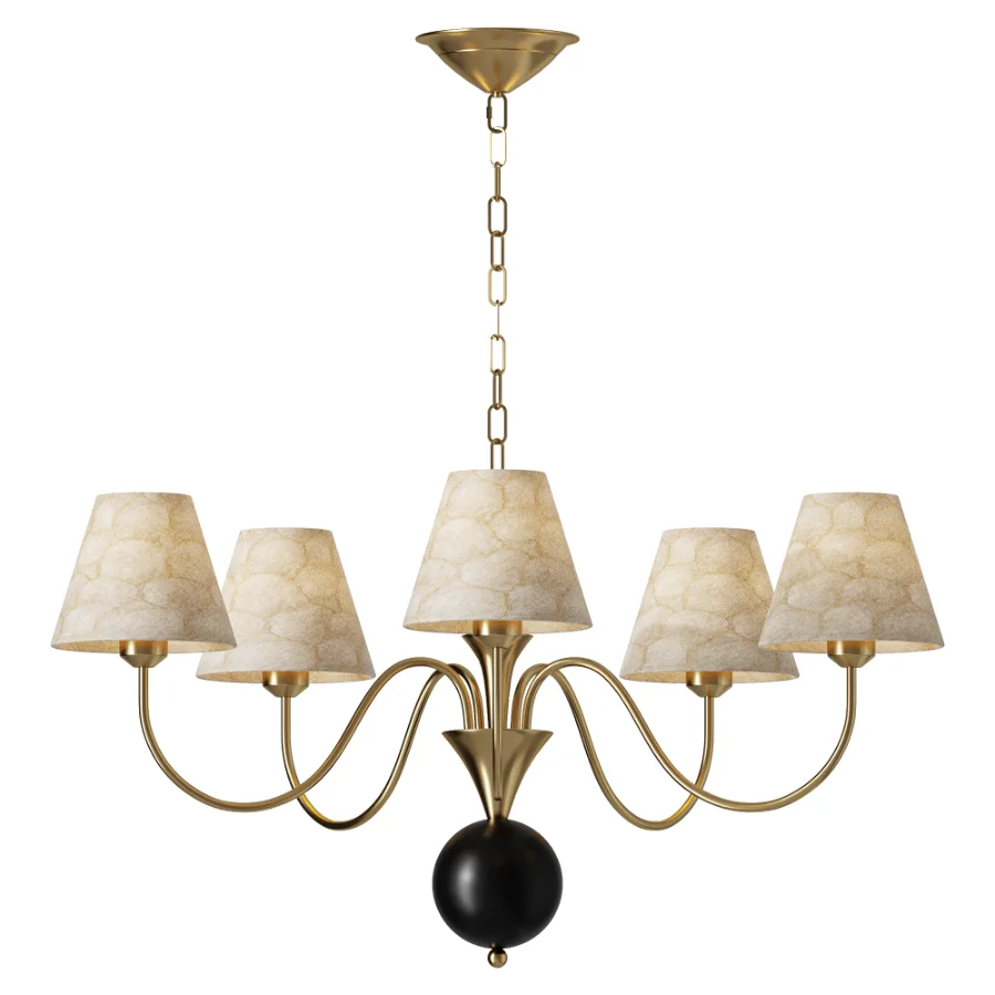 Micahell Capiz Shell Branch Chandelier 5 heads - Image 1