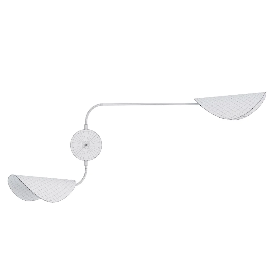 Adjustable metal wall lamp - Image 1