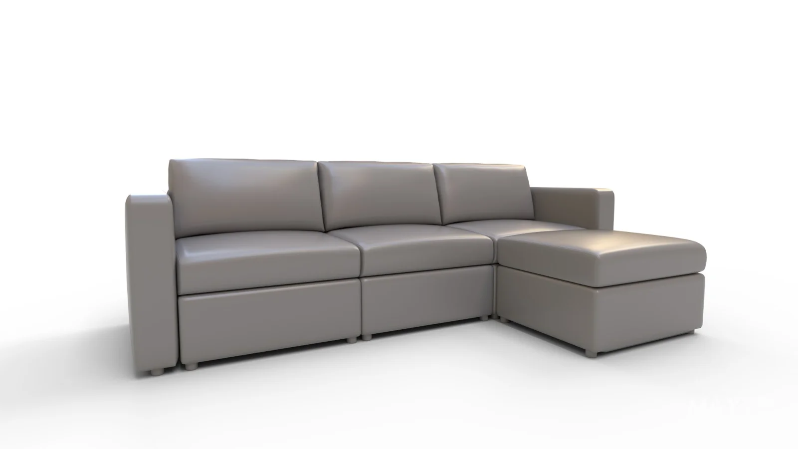Sectional with Narrow Arm and Storage Ottoman - Image 5
