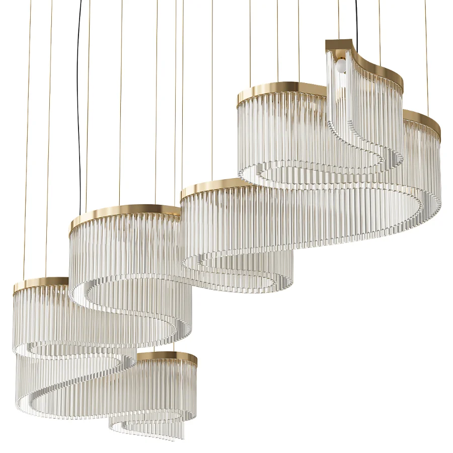Chandelier Contemporary Double Layer by Paralume Marina - Image 4