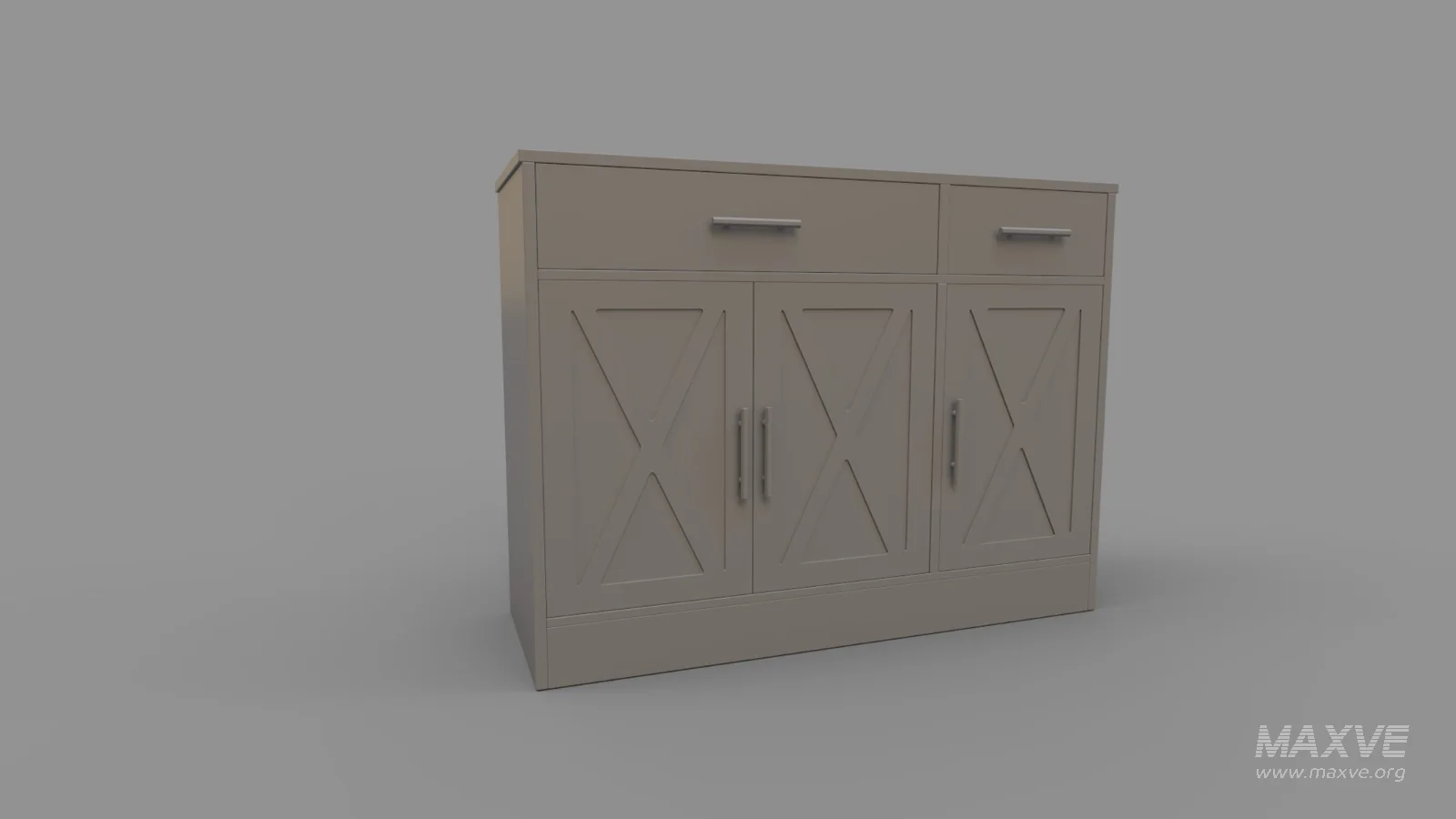 Sideboard Buffet Cabinet with 2 Drawers - Image 2