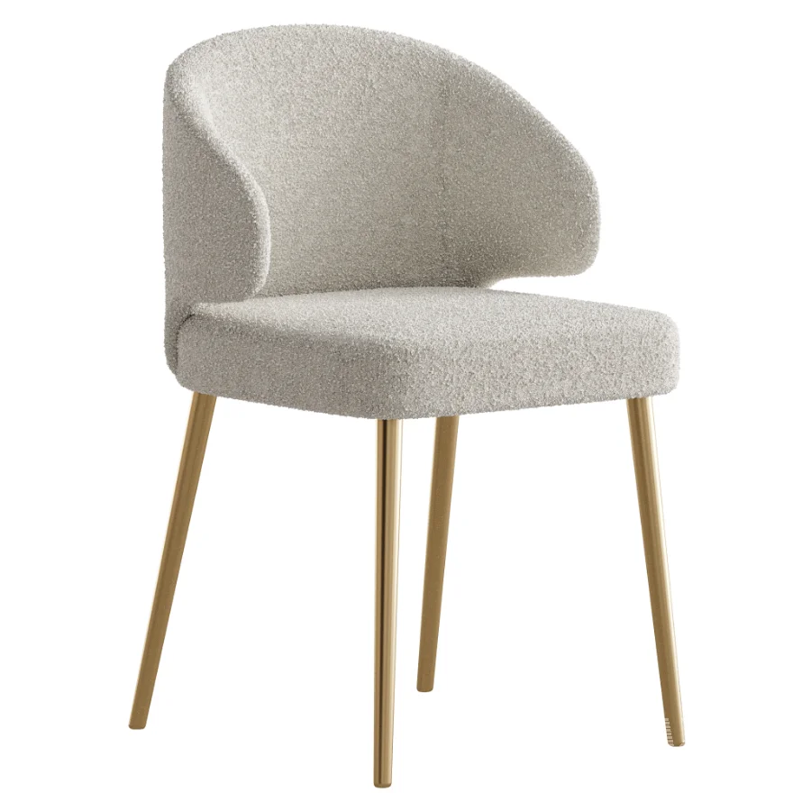 Contemporary Low Back Padded Armless Chair - Image 4