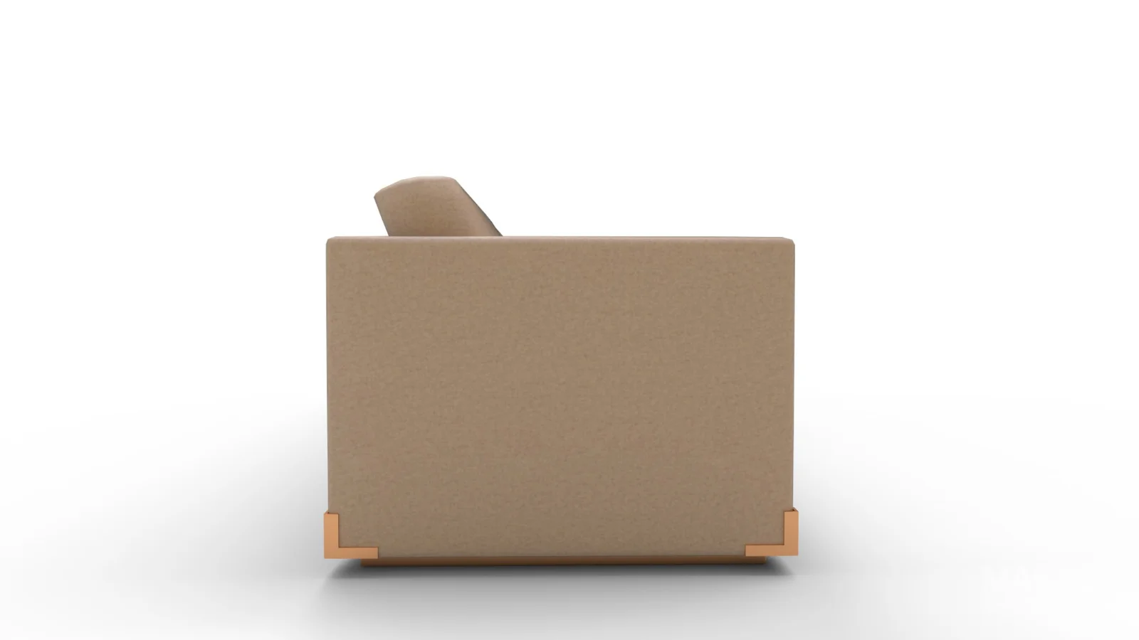 WALKER SOFA FAWN VELVET - Image 4