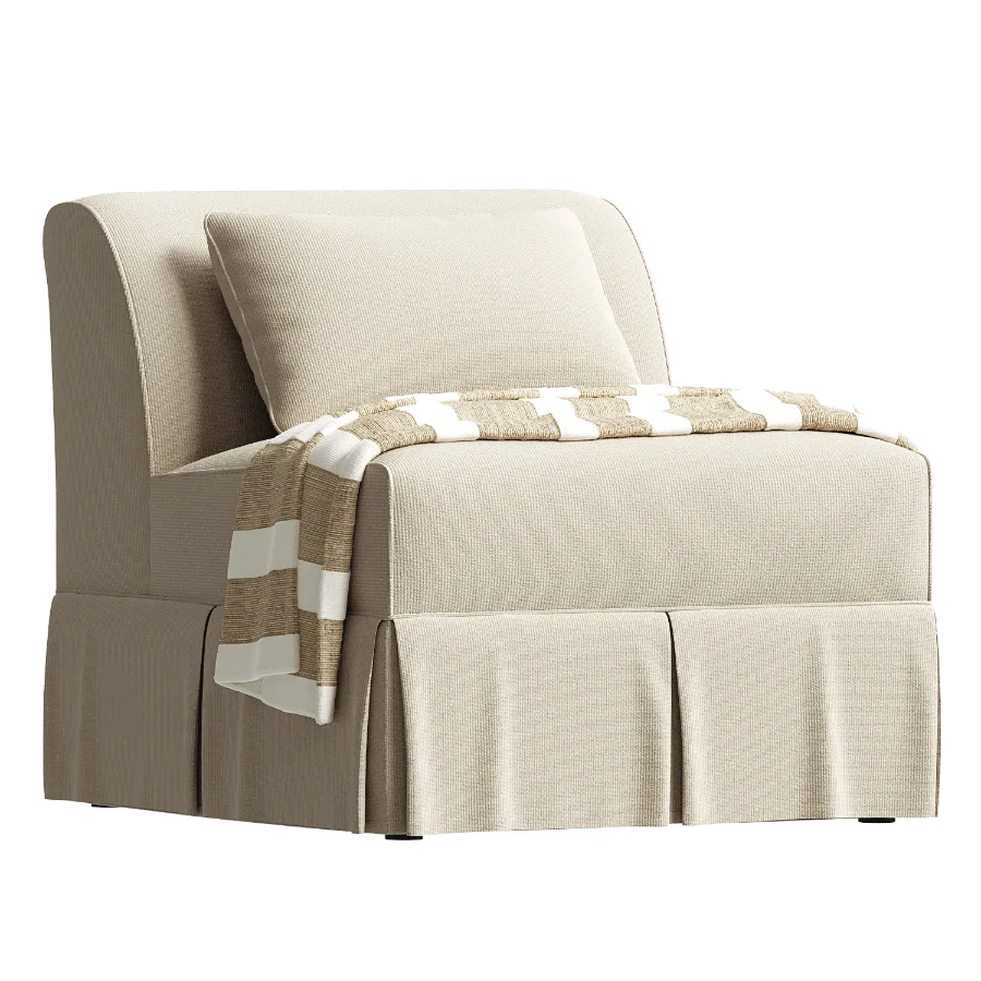 Dalia Armless Chair Sixpenny - Image 3