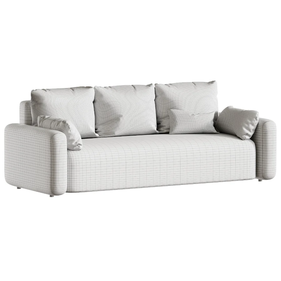 Kirmas Chenille straight sofa - Image 6