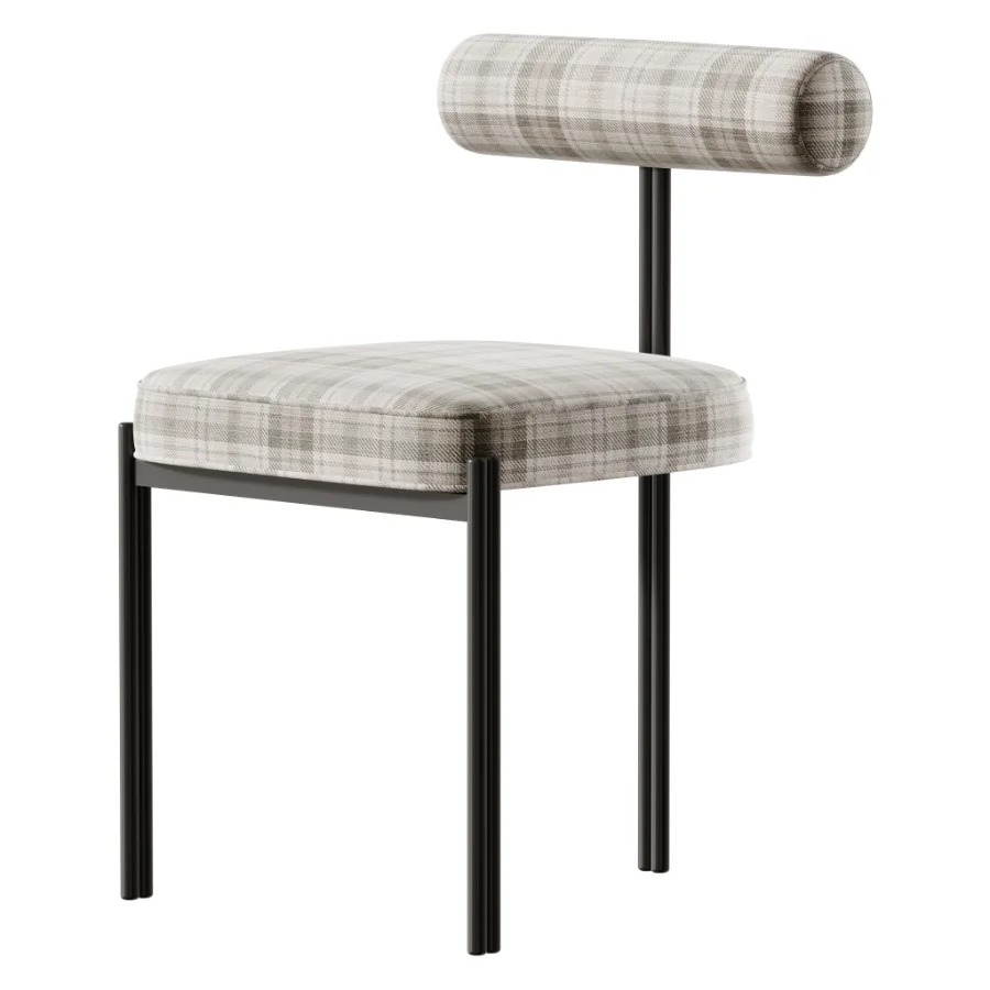 Glam Style Upholstered Dining Chair - Image 4